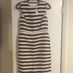 Size 6 Banana Republic tweed striped dress
